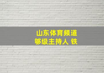 山东体育频道够级主持人 铁